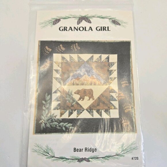 Lot Of 3 Vintage Quilting Patterns Cabin Cottage Themed Bears Quilt New - Picture 2 of 10